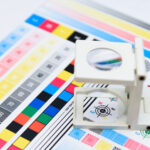 Thread Counter measuring print registration and color management in the printing industry.